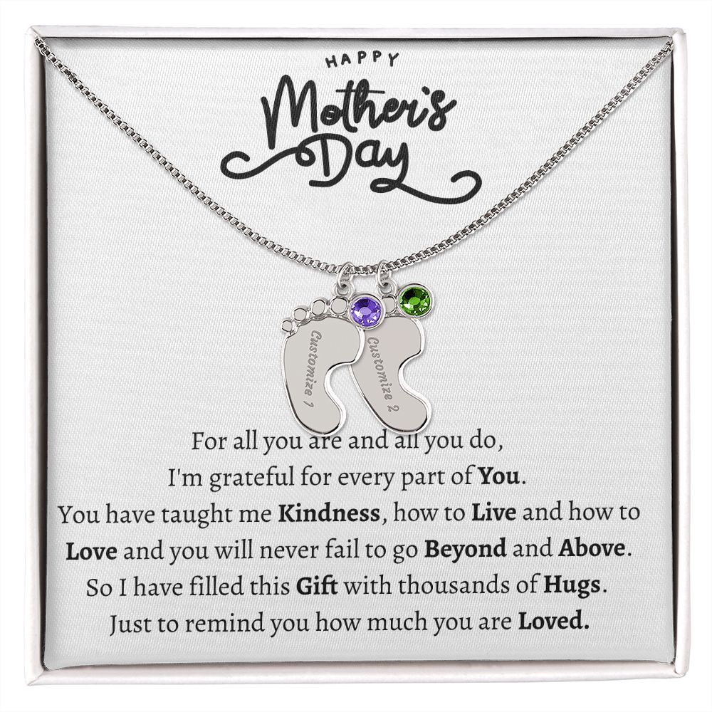 Mothers Day Foot Necklace