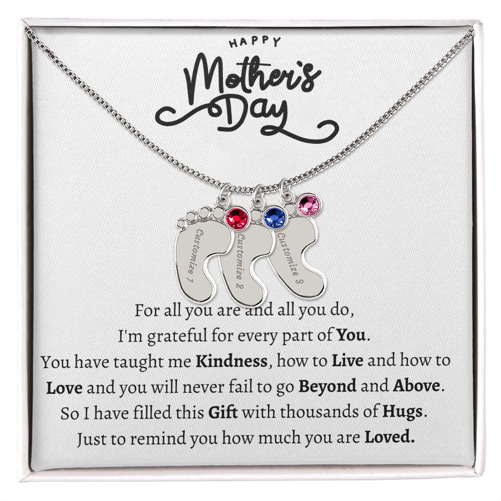 Mothers Day Foot Necklace
