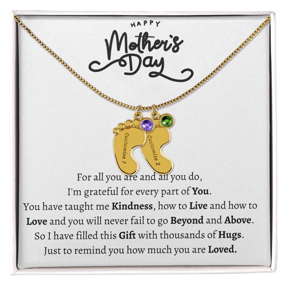 Mothers Day Foot Necklace