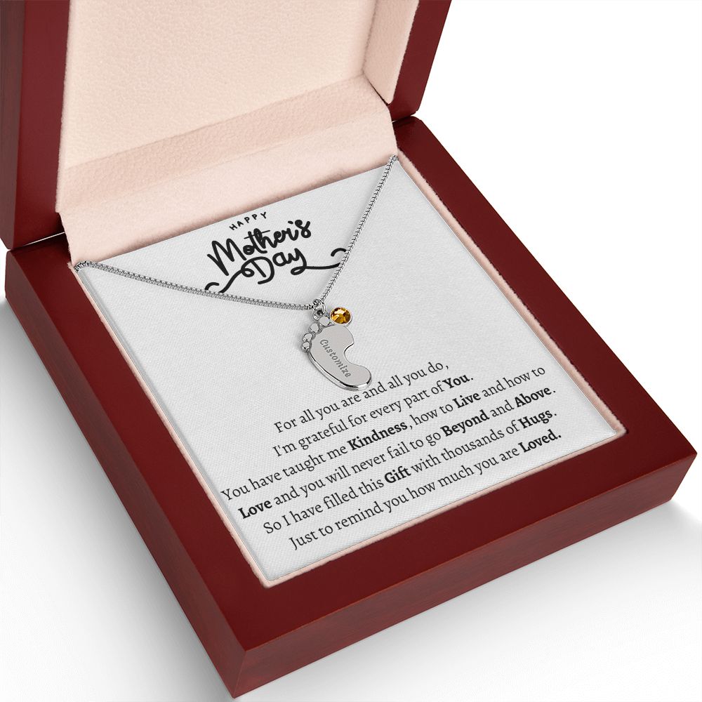 Mothers Day Foot Necklace