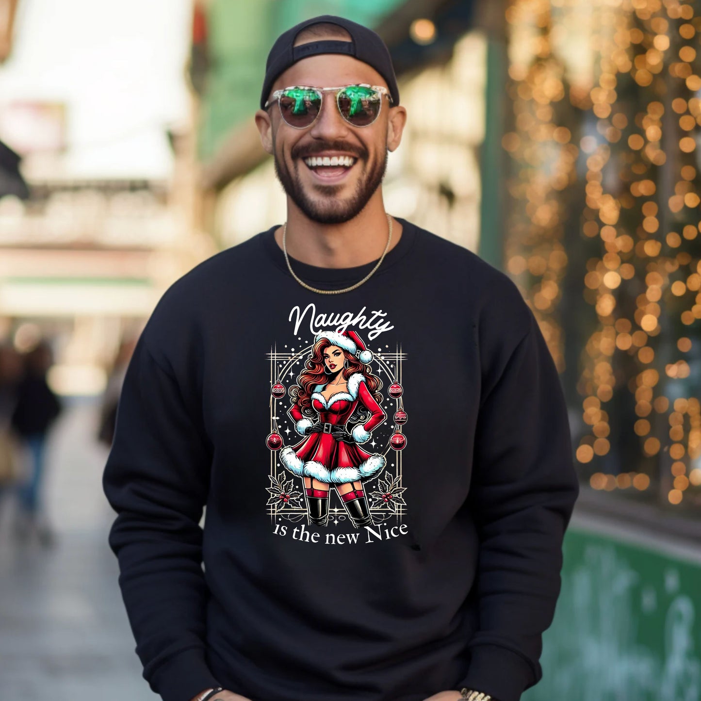 "Naughty Is the New Nice" Unisex Holiday Sweater