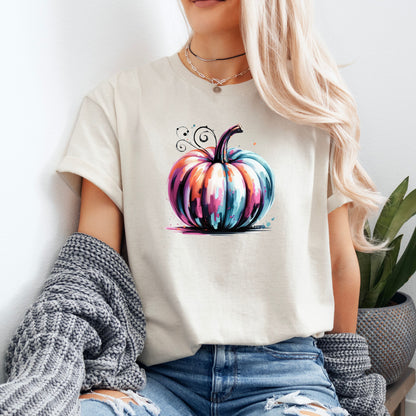 Watercolor Pumpkin Unisex T-Shirt – Fall and Halloween Collection