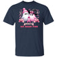 "In October We Wear Pink" Friendly Ghosts Halloween Breast Cancer Awareness T-Shirt