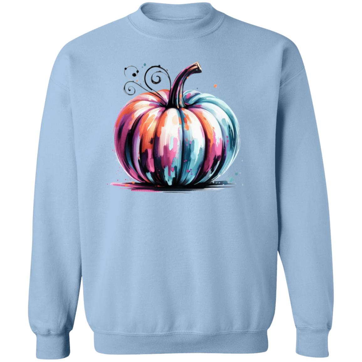 Watercolor Pumpkin Unisex Sweatshirt – Cozy Fall and Halloween Sweater