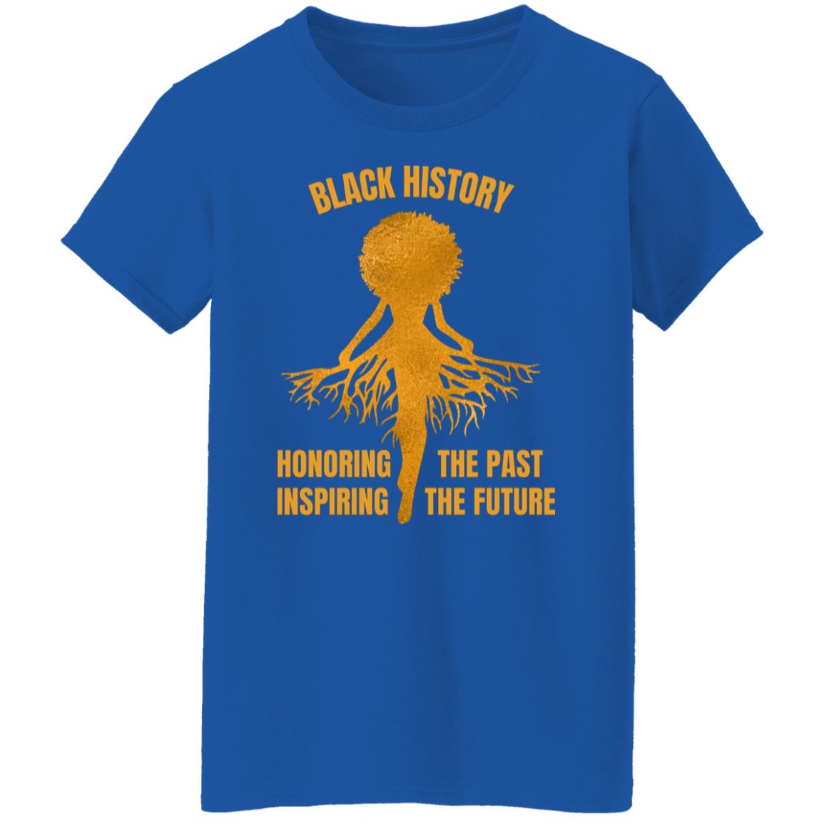 Black History T-Shirt - Unisex Gold Print