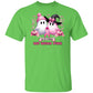 "In October We Wear Pink" Friendly Ghosts Halloween Breast Cancer Awareness T-Shirt