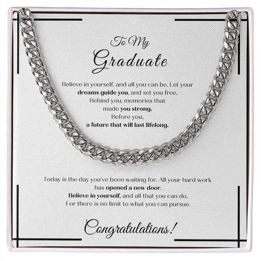 To My Graduate - Cuban Link (blk)