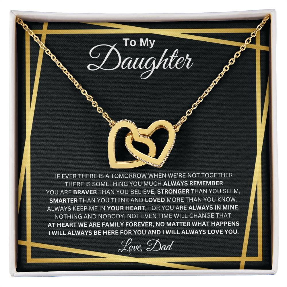 To My Daughter - Interlocking Hearts