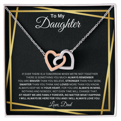 To My Daughter - Interlocking Hearts