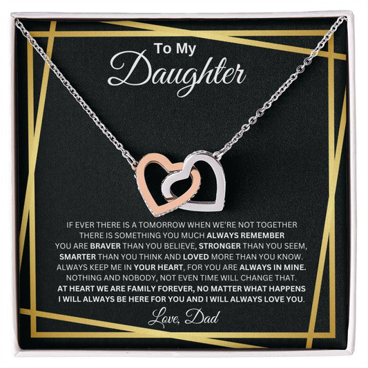 To My Daughter - Interlocking Hearts