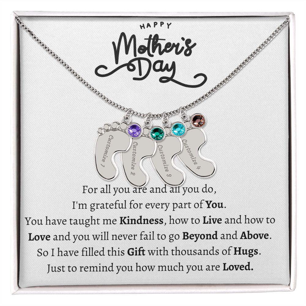 Mothers Day Foot Necklace