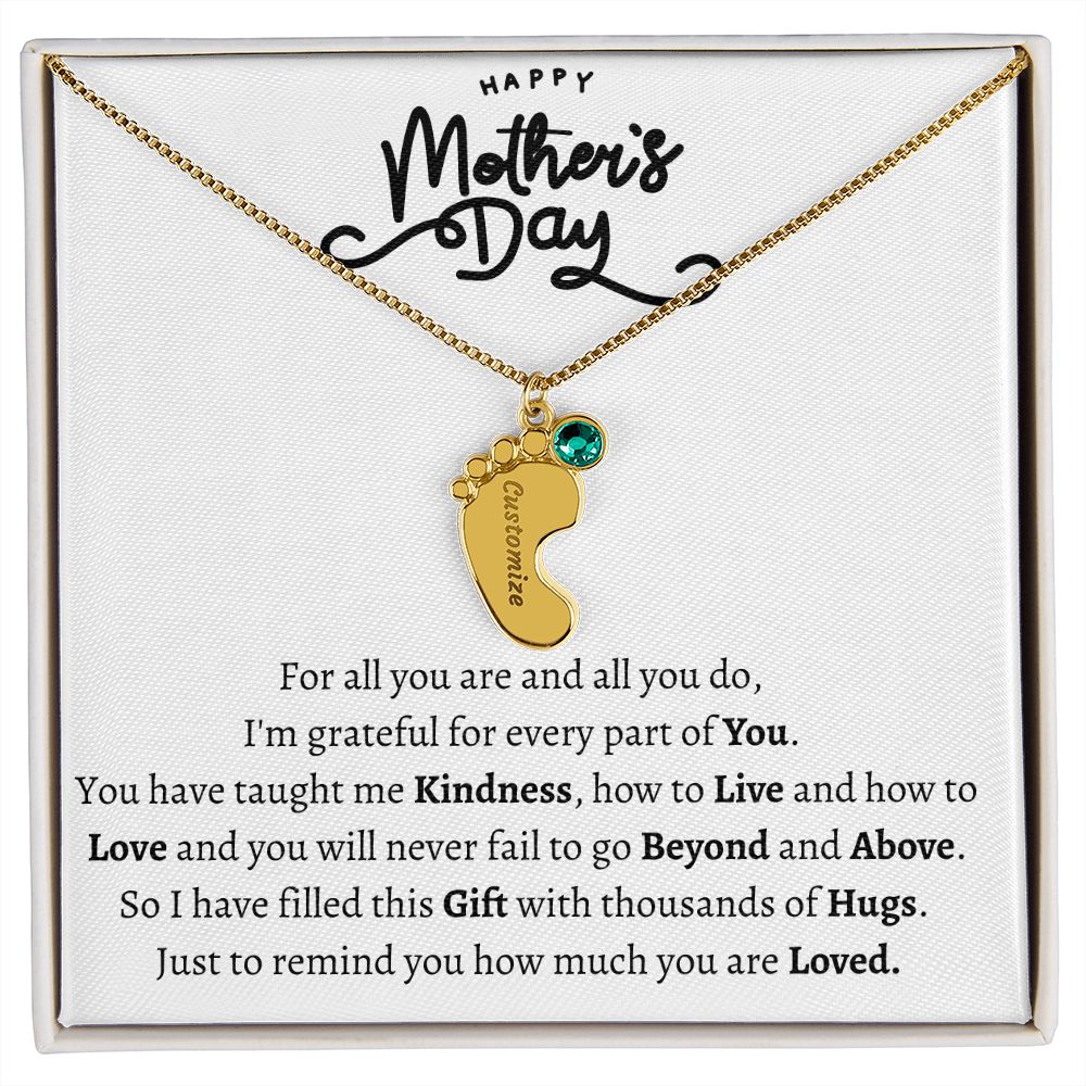 Mothers Day Foot Necklace