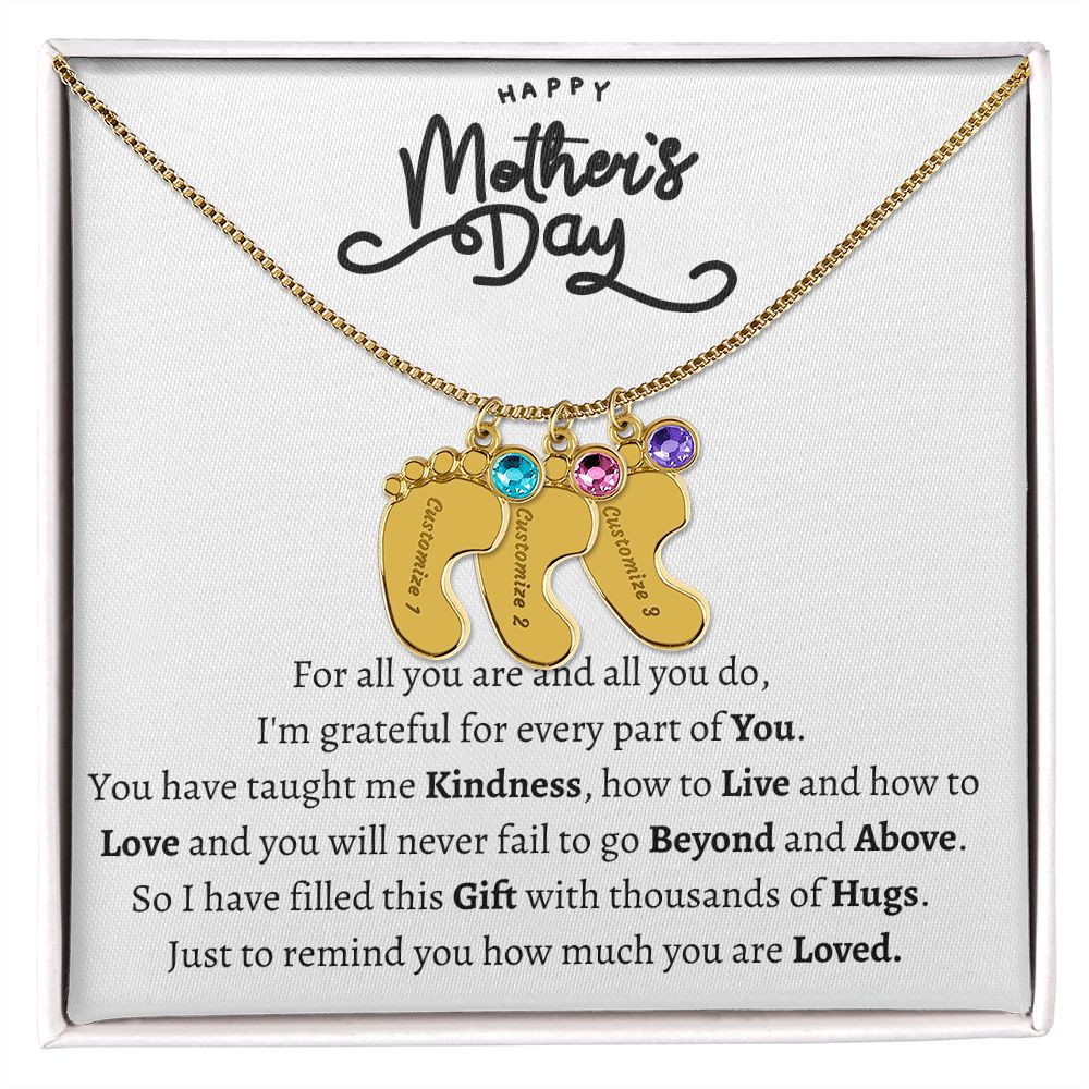 Mothers Day Foot Necklace