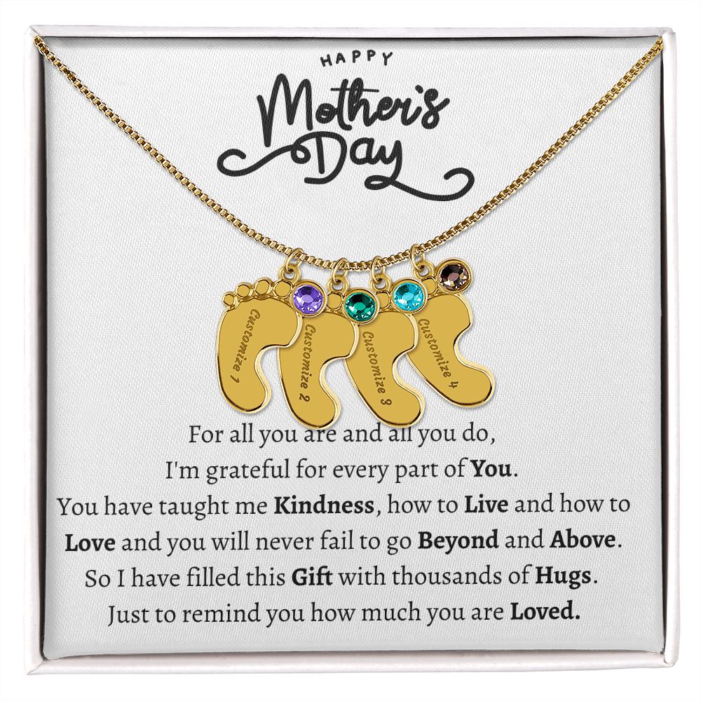 Mothers Day Foot Necklace