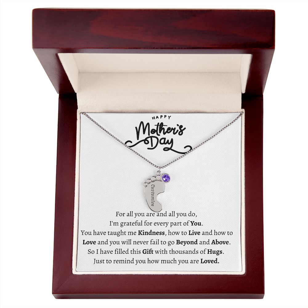 Mothers Day Foot Necklace