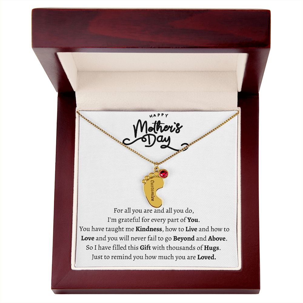 Mothers Day Foot Necklace