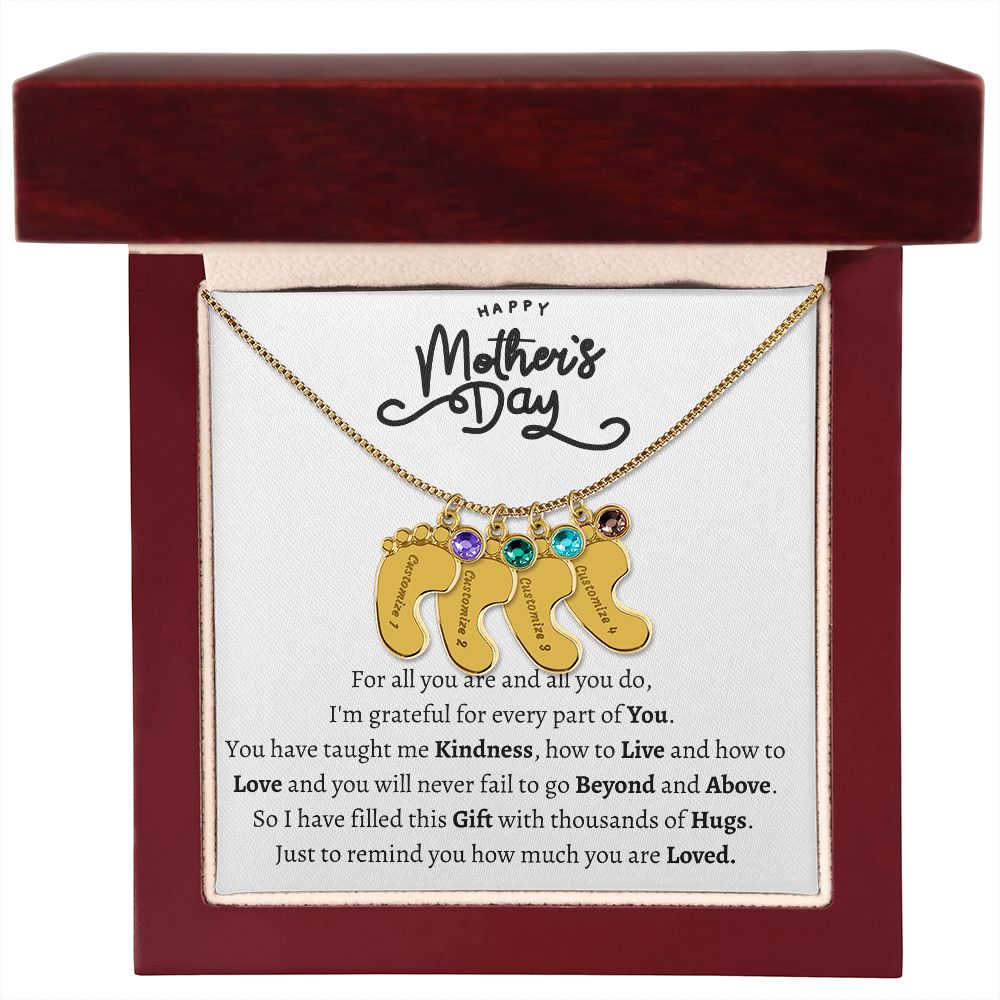 Mothers Day Foot Necklace