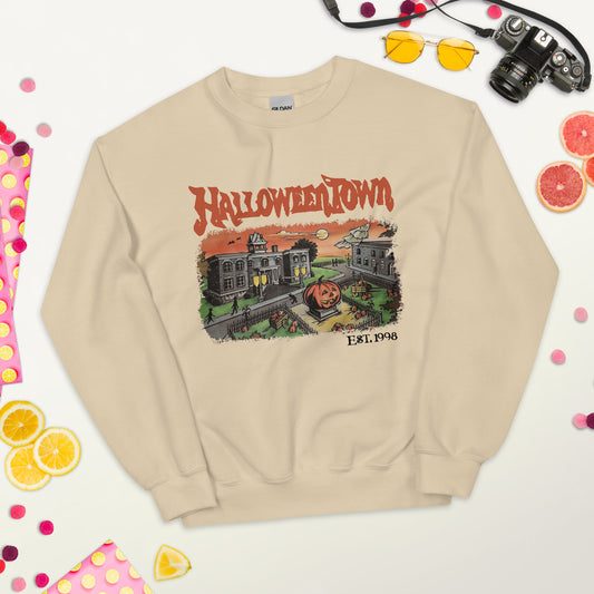 Halloweentown Est 1998 Sweatshirt Halloween Town Crewneck Retro Halloween Sweater Halloweentown University Hoodie Halloween Fall Sweatshirt