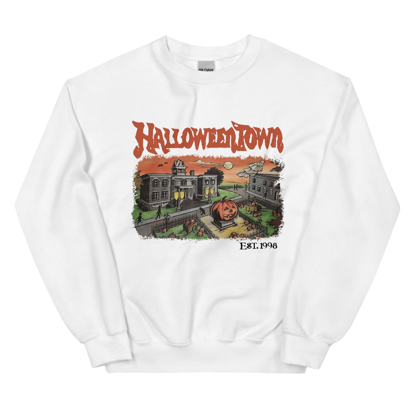 Halloweentown Est 1998 Sweatshirt Halloween Town Crewneck Retro Halloween Sweater Halloweentown University Hoodie Halloween Fall Sweatshirt